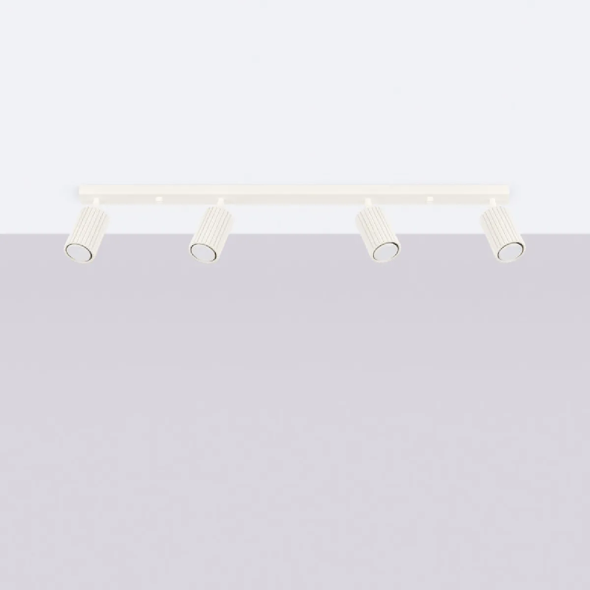 Plafonnier Elaen 4L beige 16.5 x 81 x 6.5( h x l x P en cm )
