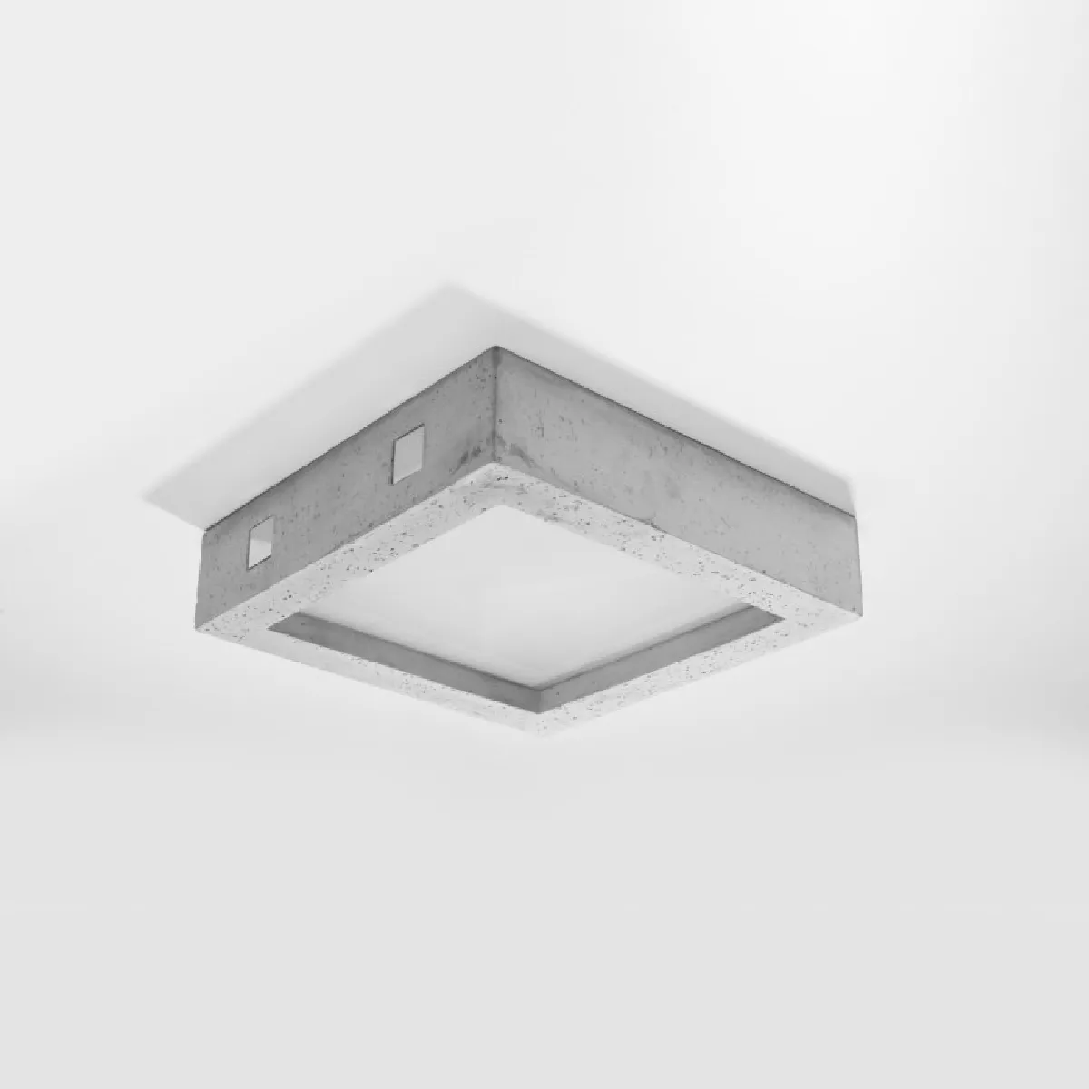 Plafonnier Lumela béton 8 x 33 x 33( h x l x P en cm )
