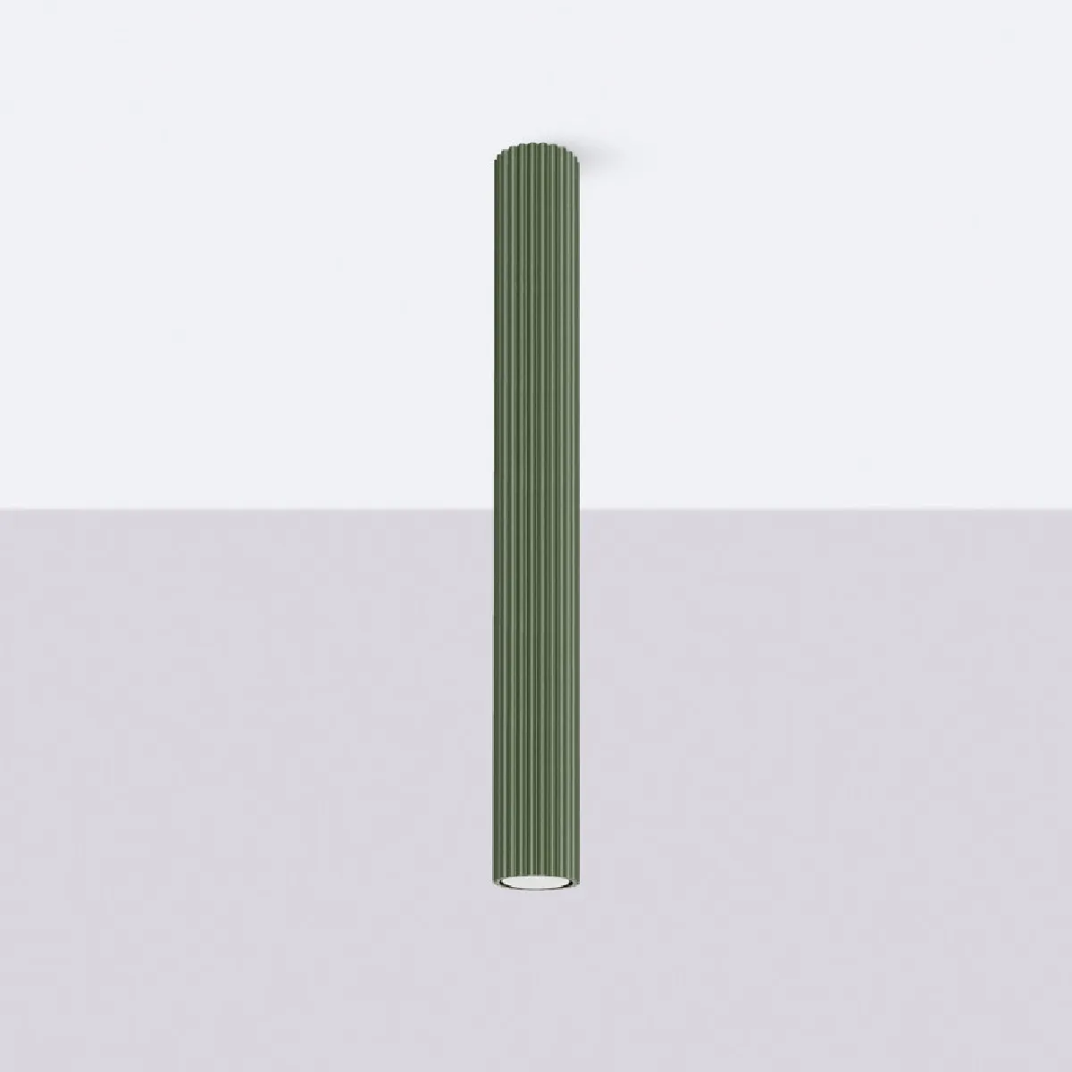 Plafonnier Elaen 60 vert olive 60 x 6.5 x 6.5( h x l x P en cm )