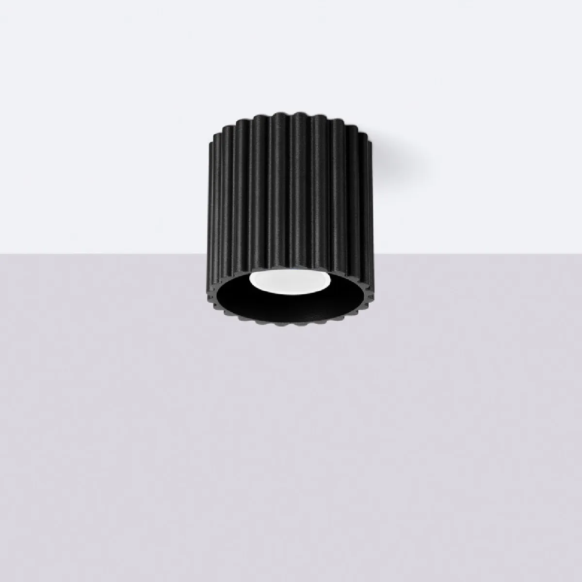 Plafonnier AURA 1 noir GU10 10 x 10 x 10( h x l x P en cm )