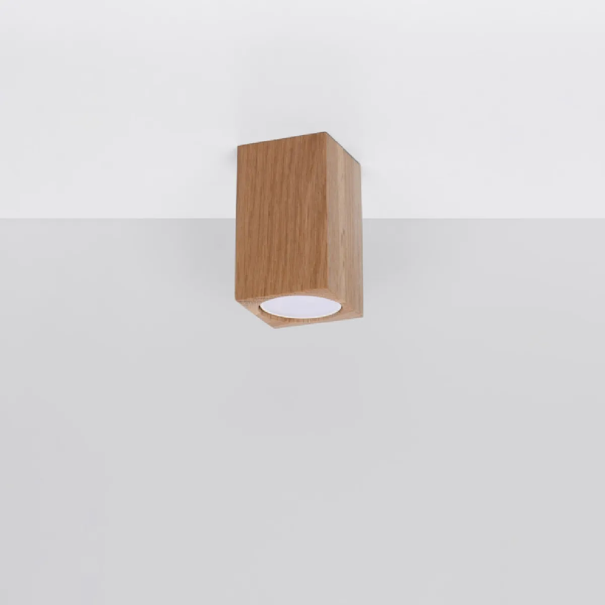 Plafonnier Luxeela 10 chêne 10 x 6 x 6( h x l x P en cm )