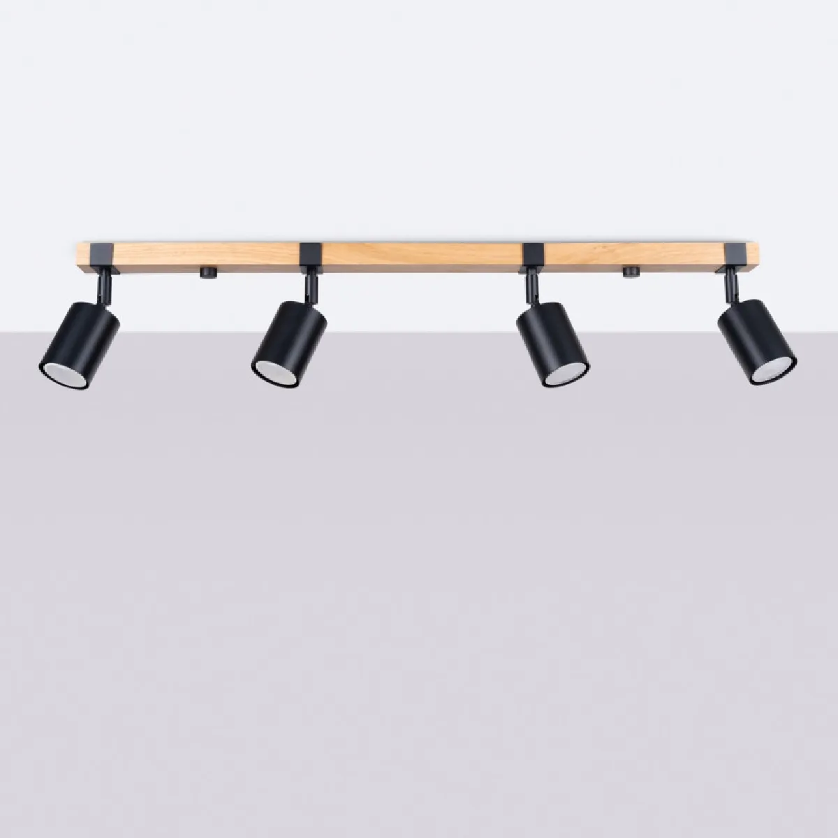 Plafonnier Orera 4L noir 17.2 x 88 x 6( h x l x P en cm )