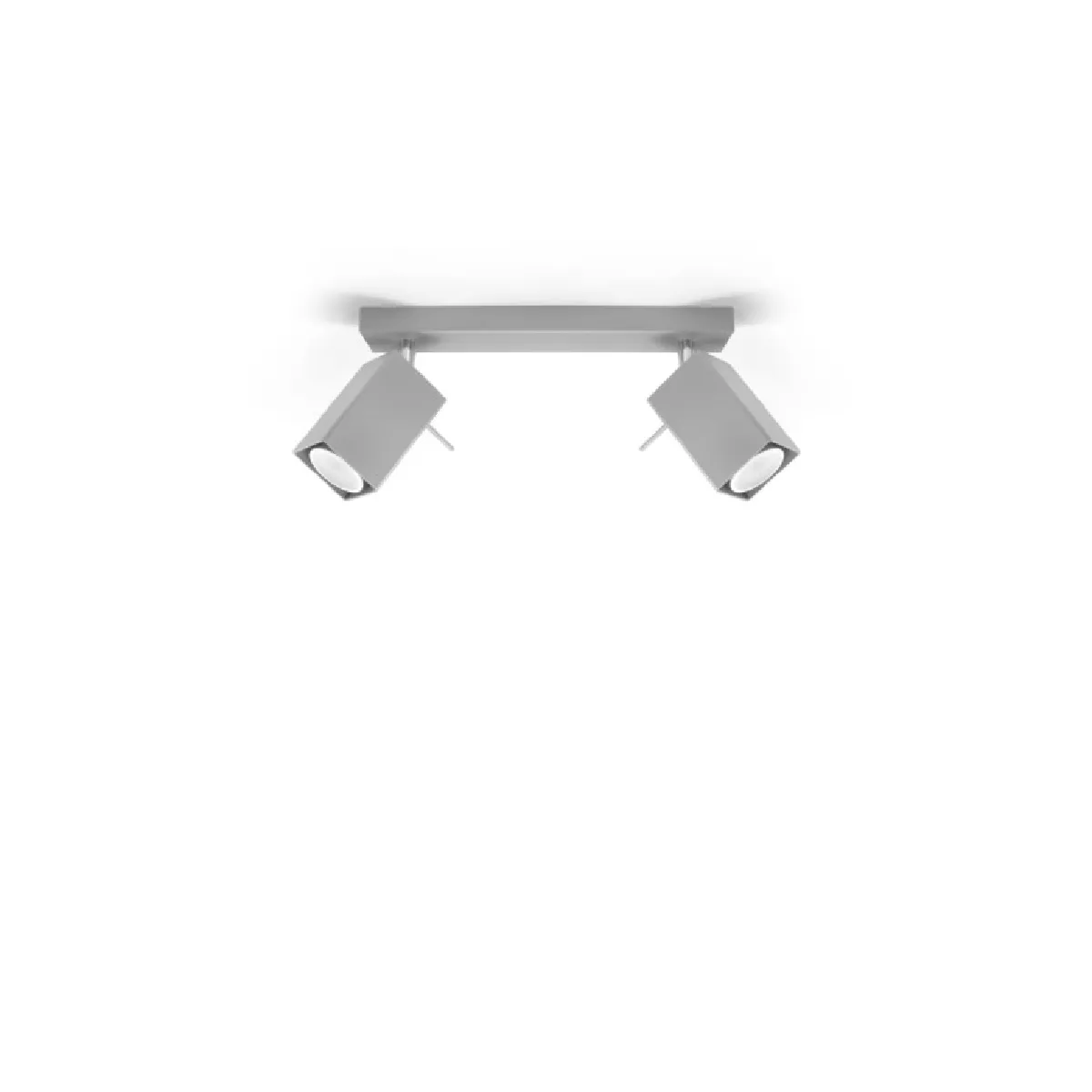 Plafonnier Norayra 2 gris 16 x 30 x 6( h x l x P en cm )