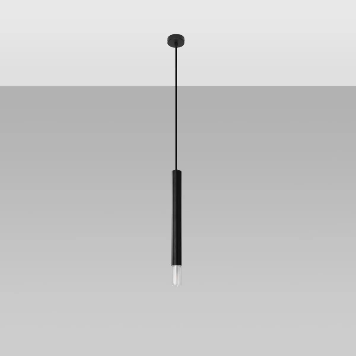 Lampe pendante Oraeys 1 noir 120 x 8 x 8( h x l x P en cm )