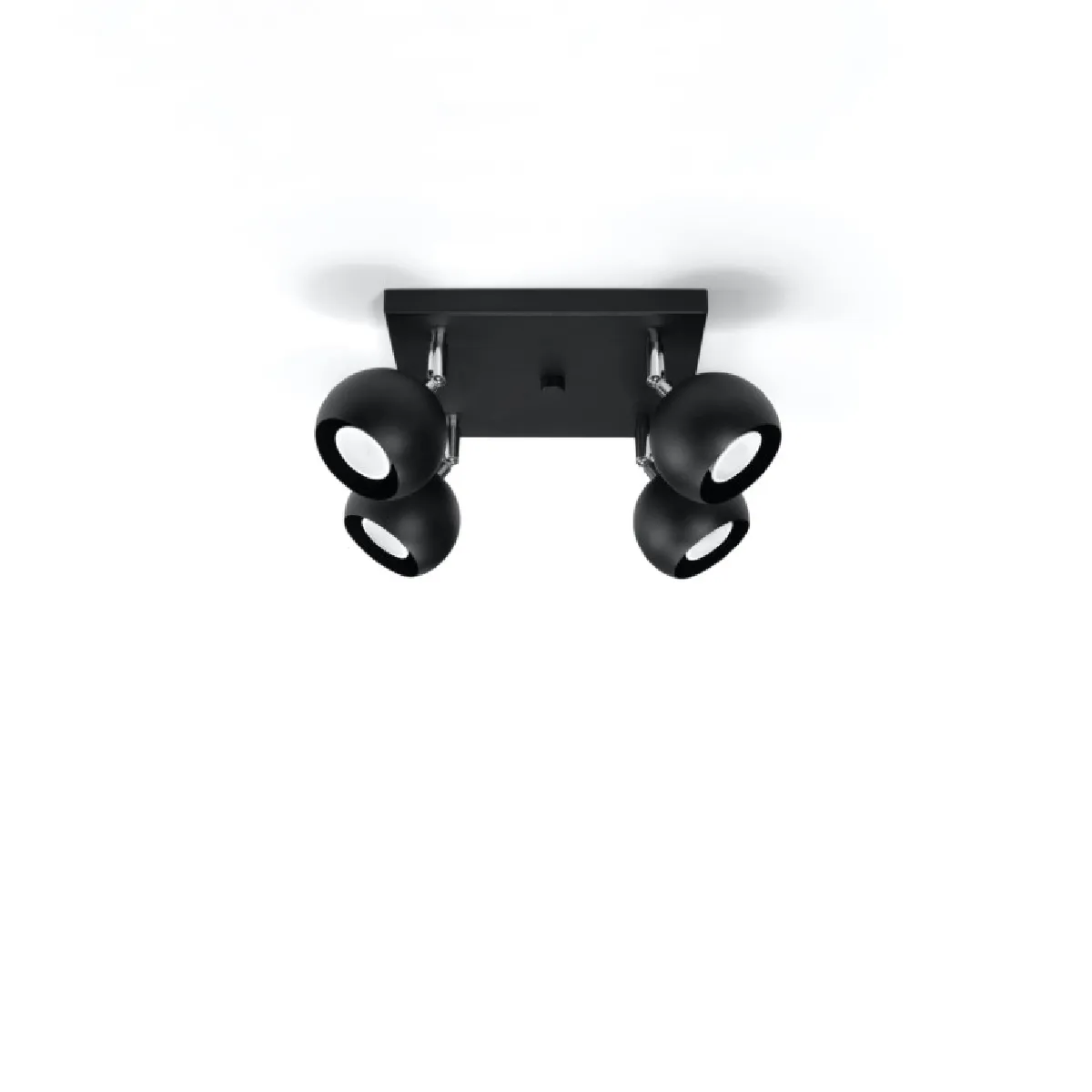 Plafonnier Veraiar 4 noir 16 x 25 x 25( h x l x P en cm )