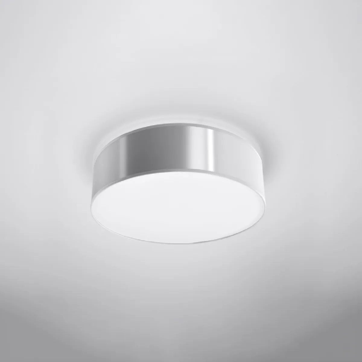 Plafonnier Lumiala 35 gris 11 x 35 x 35( h x l x P en cm )