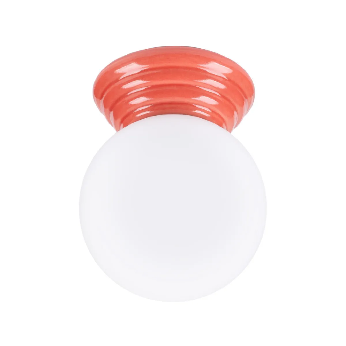 Plafonnier ZORI peach IP44 12 x 12 x 16( h x l x P en cm )