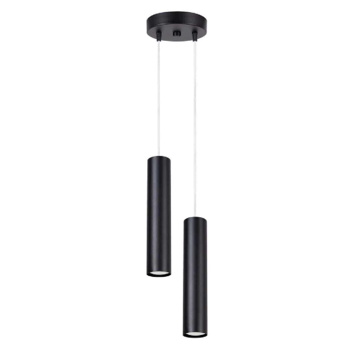 Lampe suspendue Noraaena 2P noir 118 x 15 x 15( h x l x P en cm )