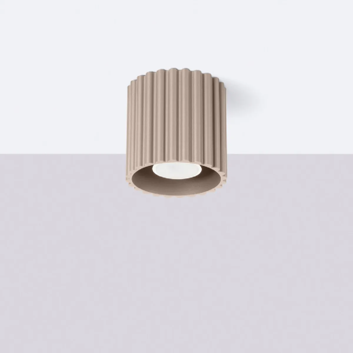Plafonnier AURA 1 taupe GU10 10 x 10 x 10( h x l x P en cm )
