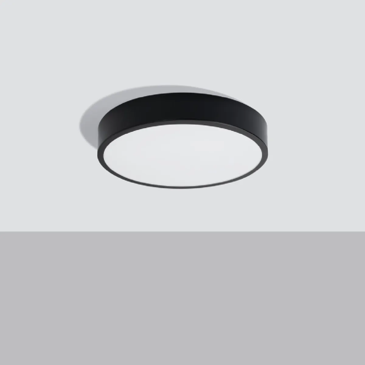 Plafonnier Elaar 40 noir LED 3000 6 x 40 x 40( h x l x P en cm )
