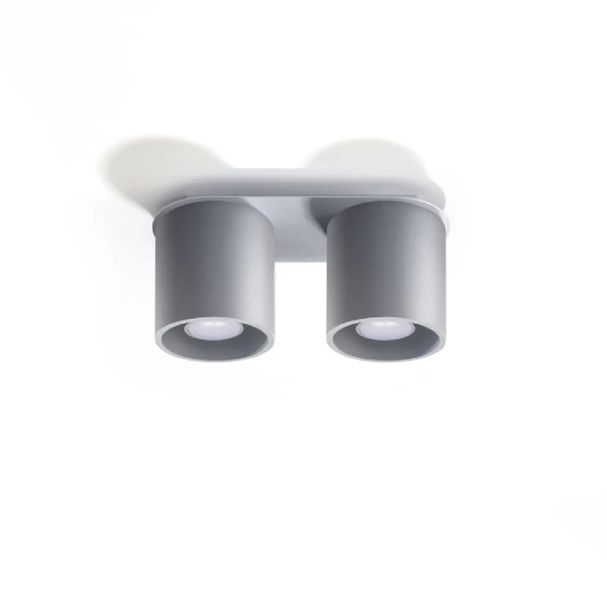 Plafonnier Lineaoon 2 gris 12 x 26 x 10( h x l x P en cm )