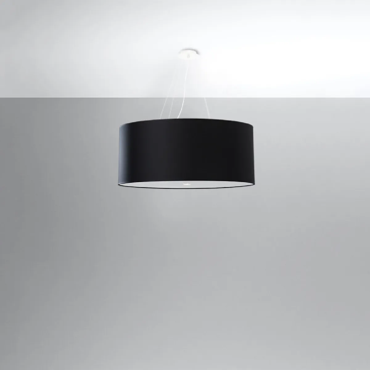 Lustre Novoen 70 noir 120 x 70 x 70( h x l x P en cm )