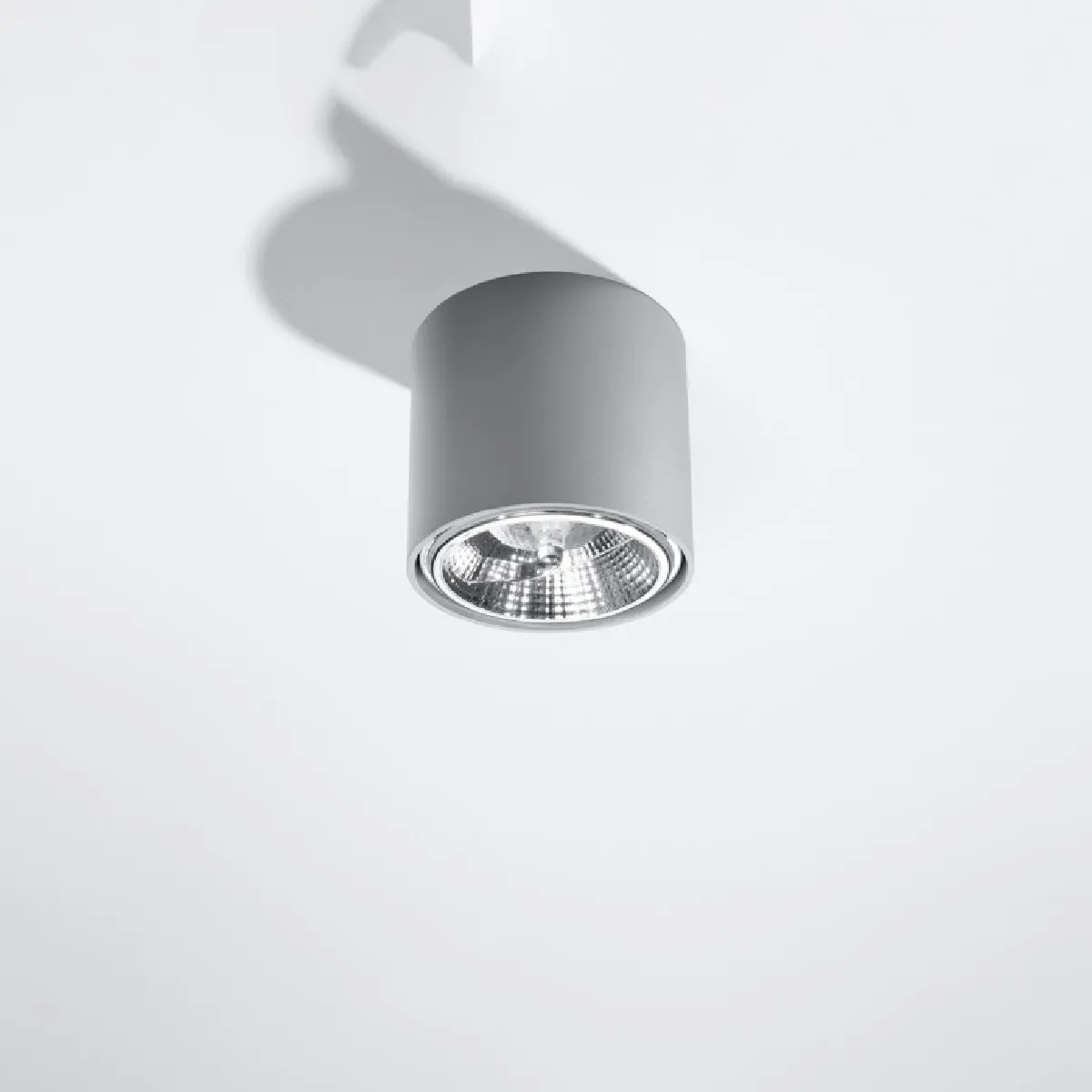 Plafonnier Elyaila gris 11 x 12 x 12( h x l x P en cm )