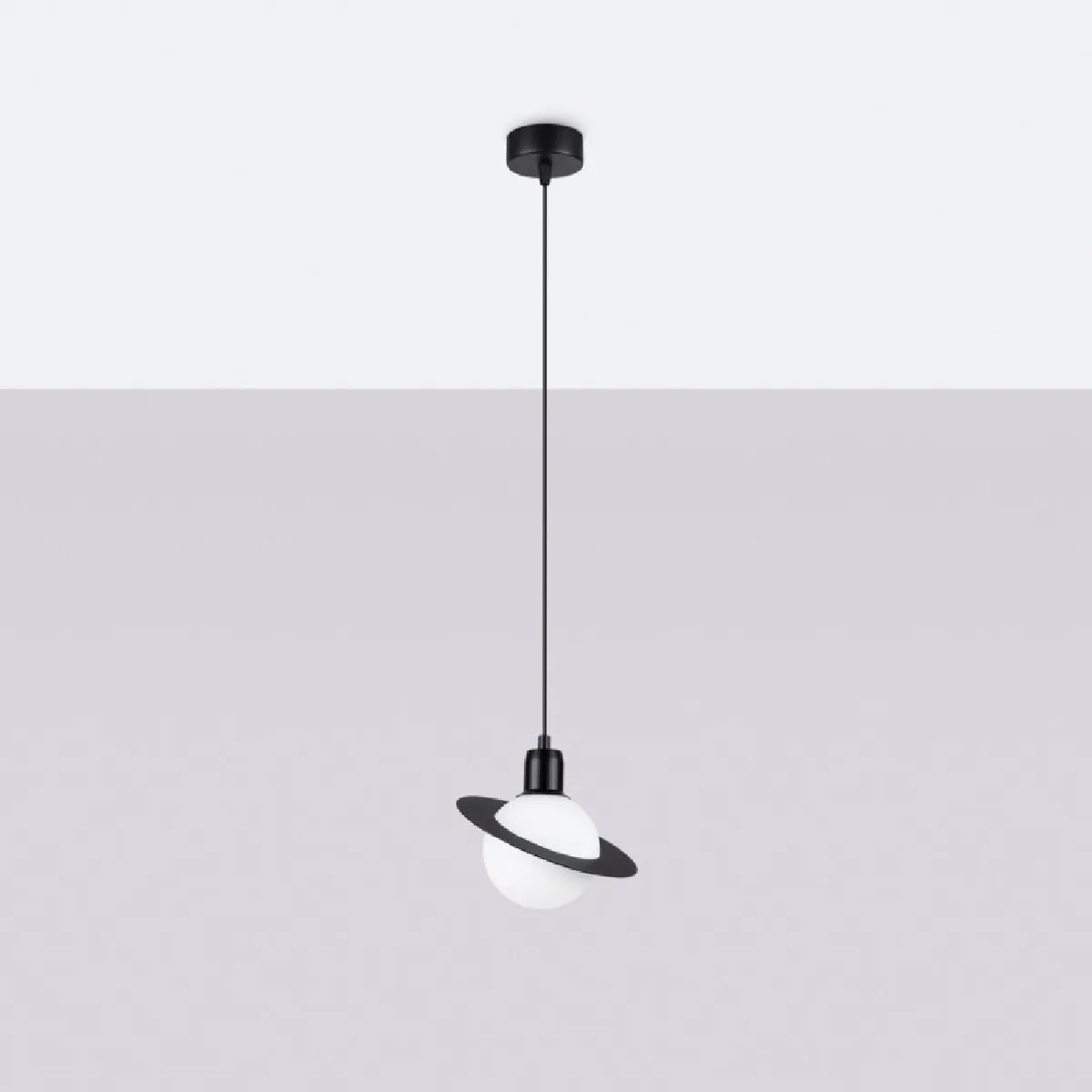 Lampe suspendue Alira 1 noir 125 x 20 x 20( h x l x P en cm )