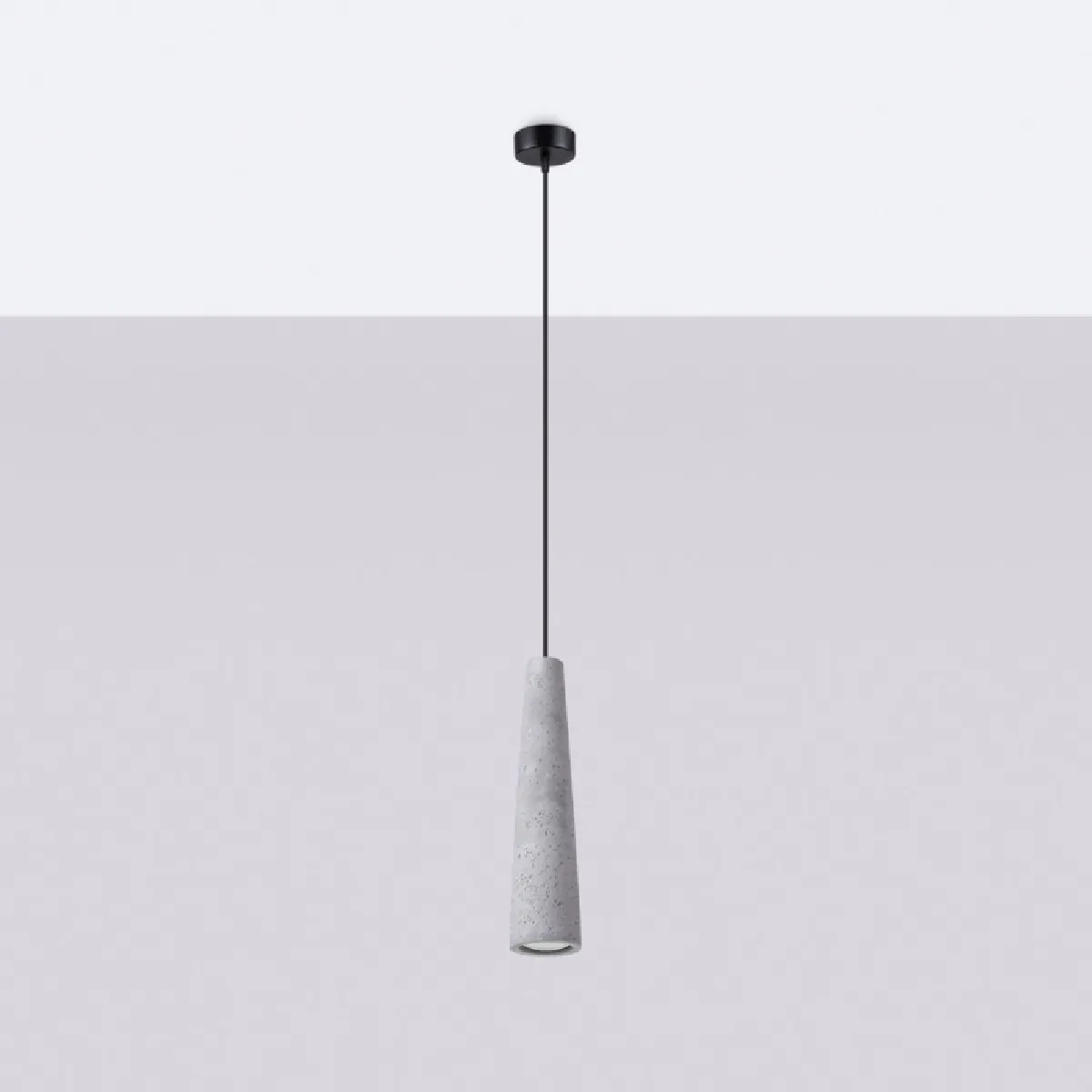 Lampe suspendue Coraona béton 125 x 8 x 8( h x l x P en cm )
