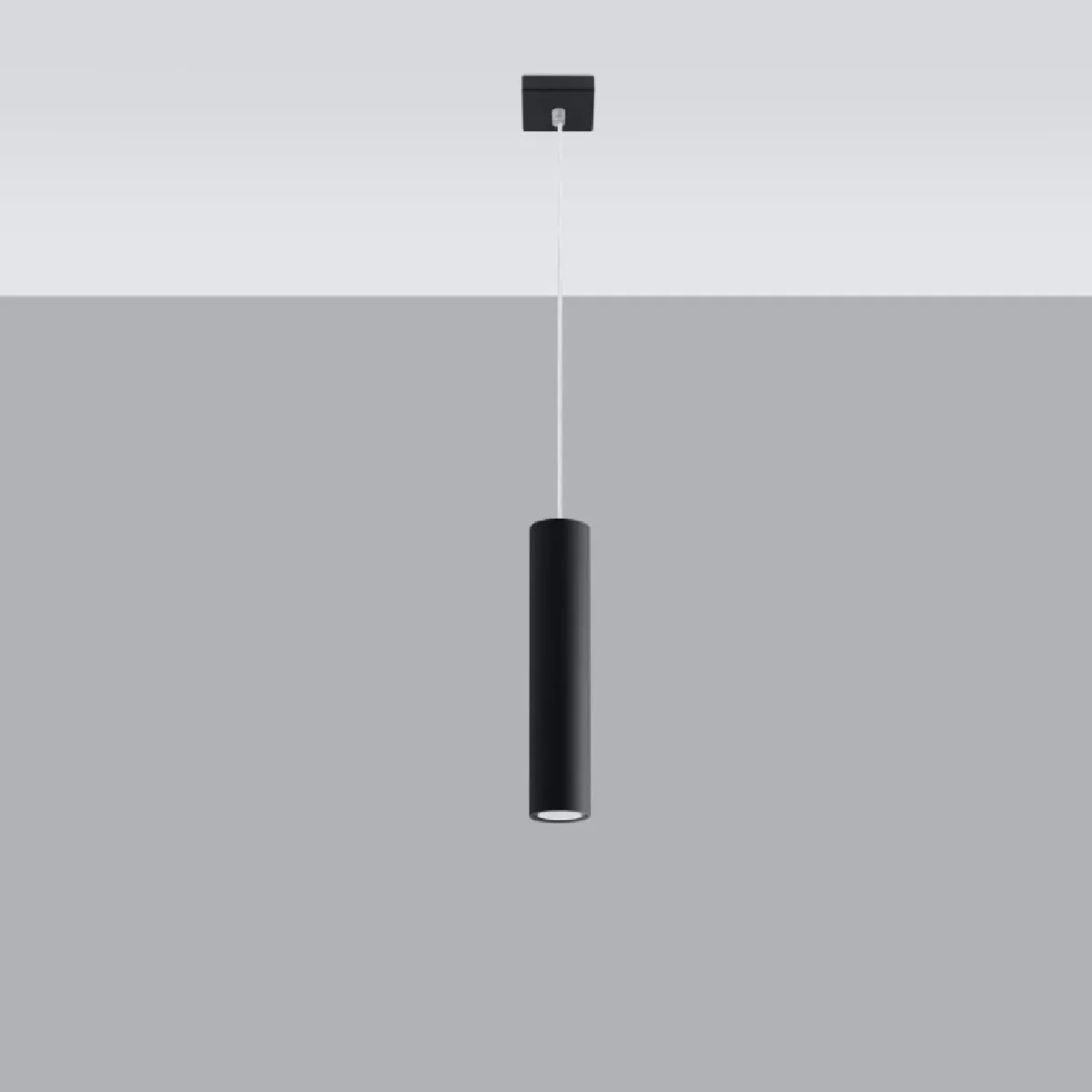 Lampe pendante Noraaena 1 noir 100 x 8 x 8( h x l x P en cm )