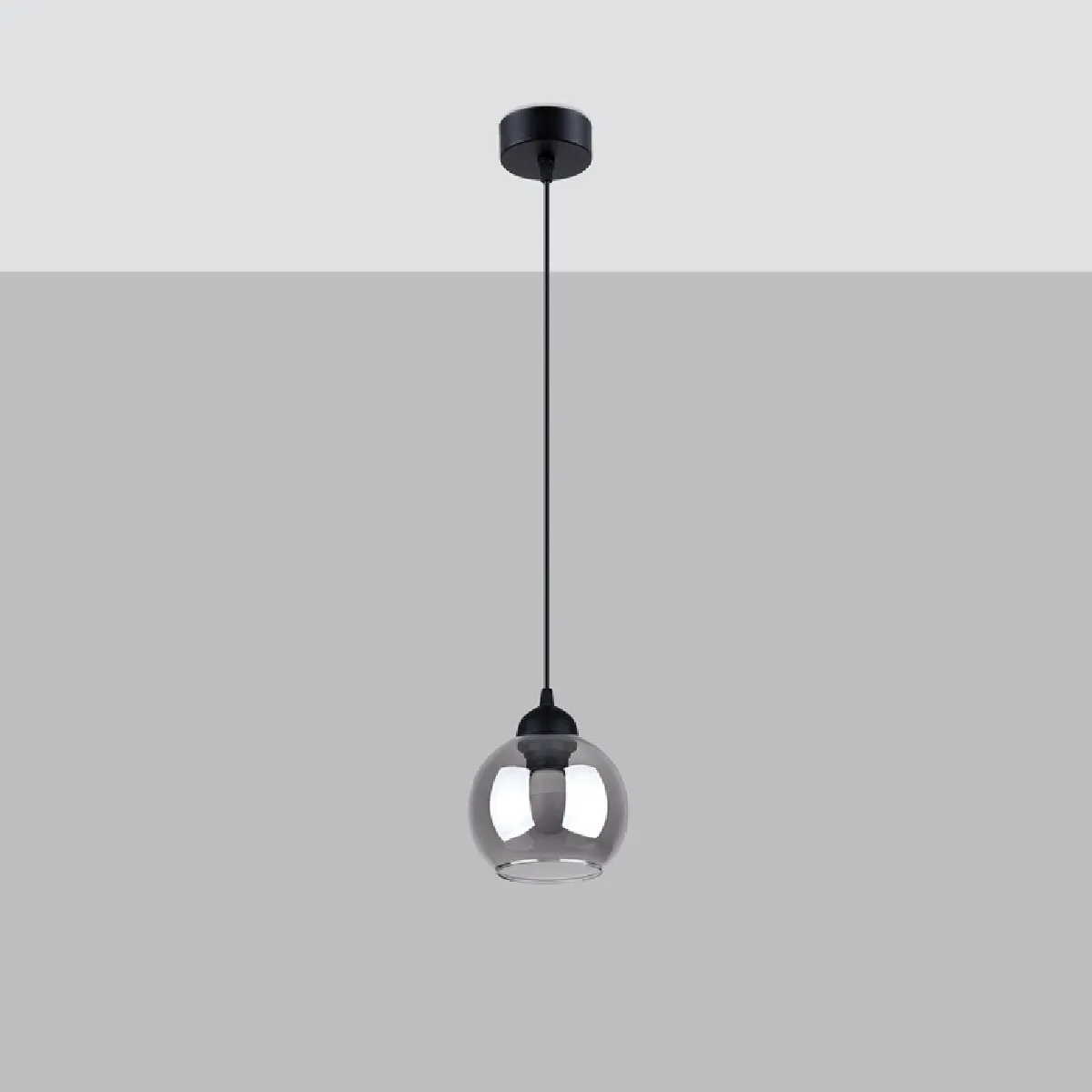Lampe pendante Orana 1 noir 130 x 15 x 15( h x l x P en cm )