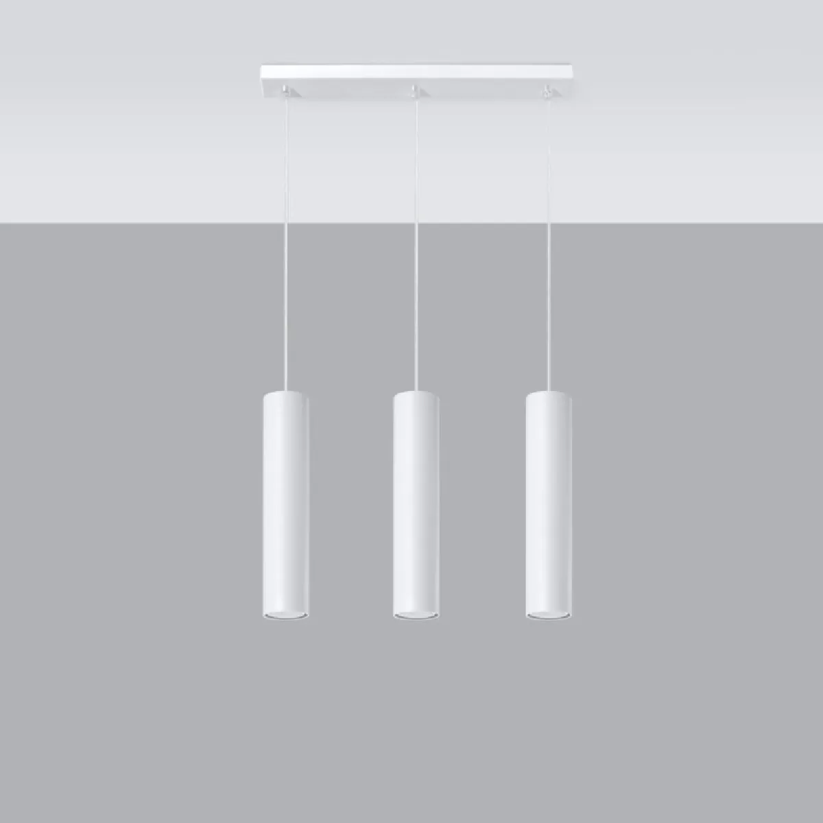 Lampe suspendue Noraaena 3L blanc 90 x 45 x 6( h x l x P en cm )