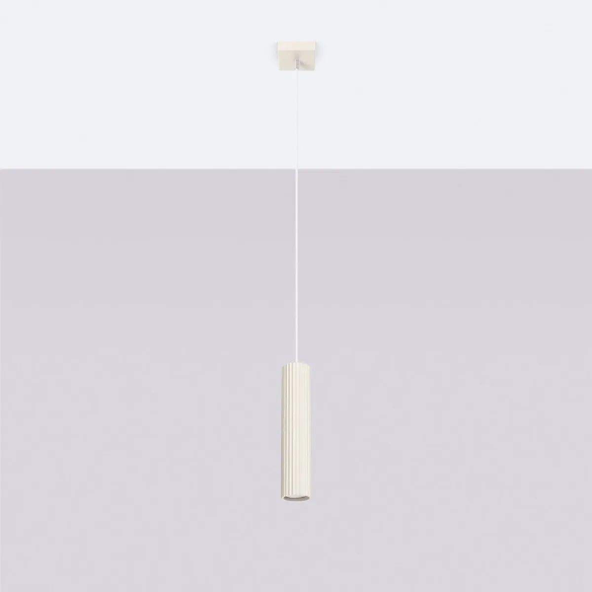 Lampe suspendue Elaen 1 beige 118 x 8 x 8( h x l x P en cm )