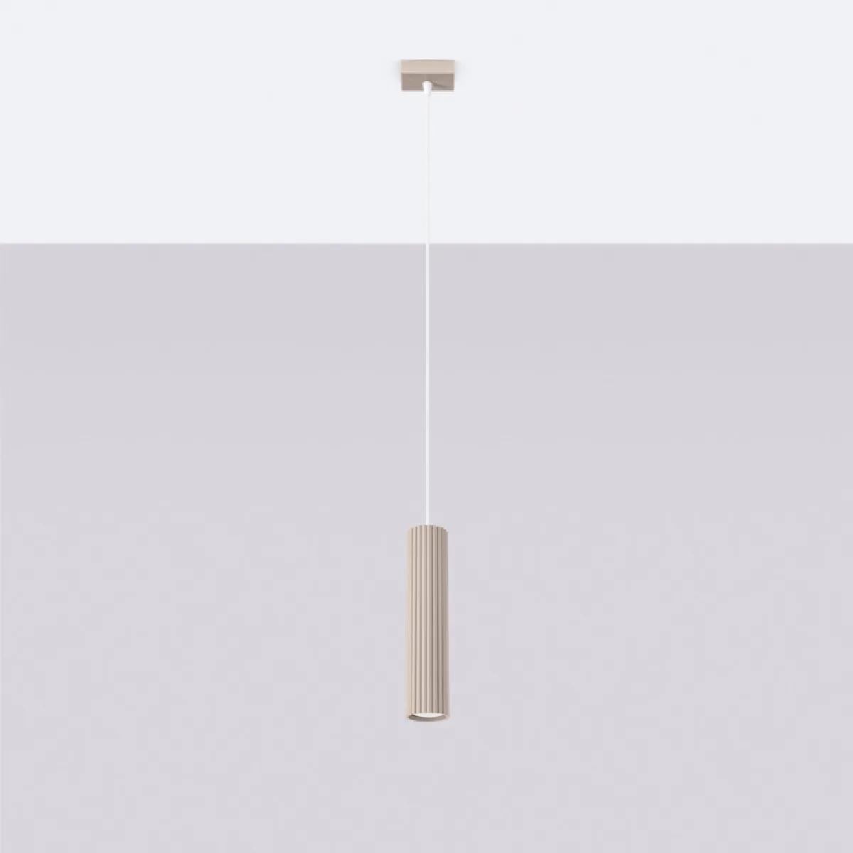 Lampe suspendue Elaen 1 taupe 118 x 8 x 8( h x l x P en cm )