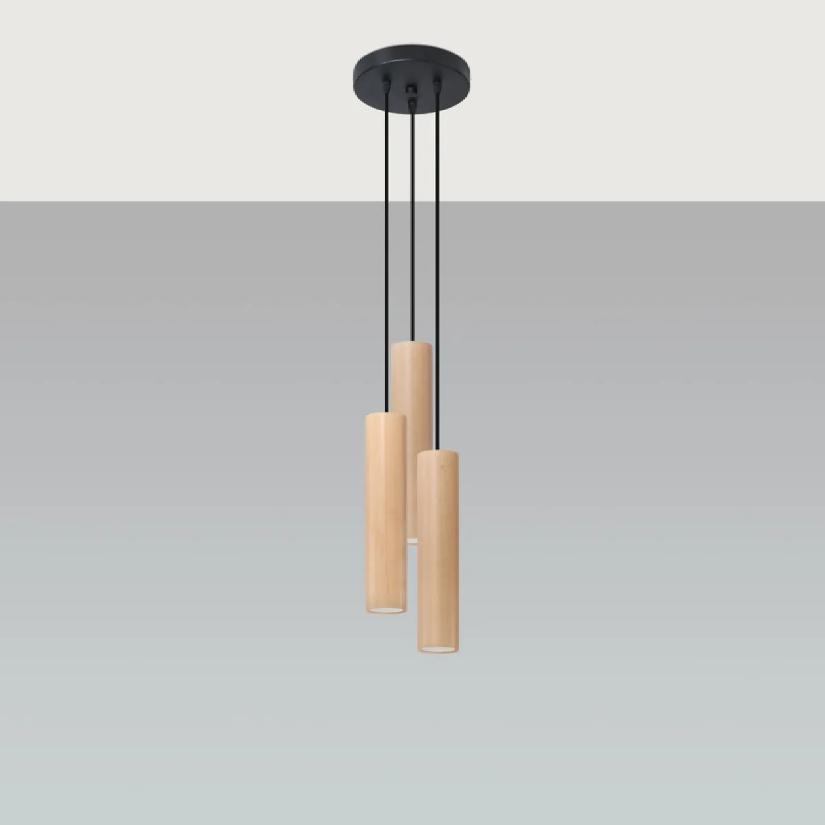Lampe suspendue Elyaiais 3P 100 x 20 x 20( h x l x P en cm )