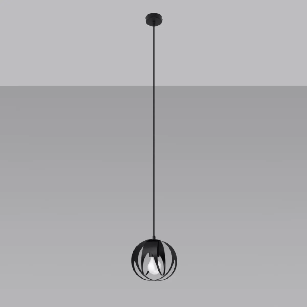 Lampe pendante Lineaaena 1 noir 125 x 16 x 16( h x l x P en cm )