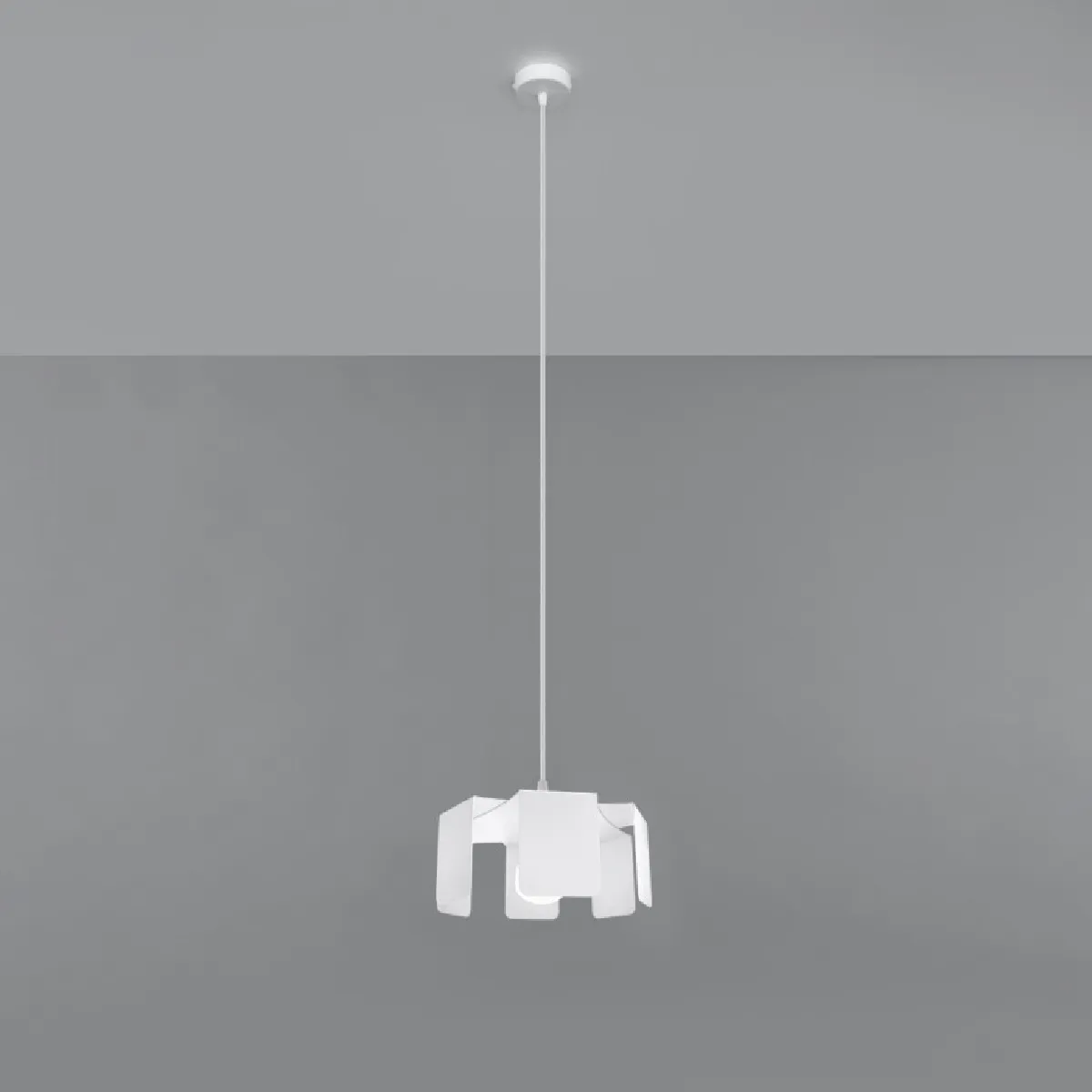 Lampe pendante Alear blanc 110 x 24 x 24( h x l x P en cm )