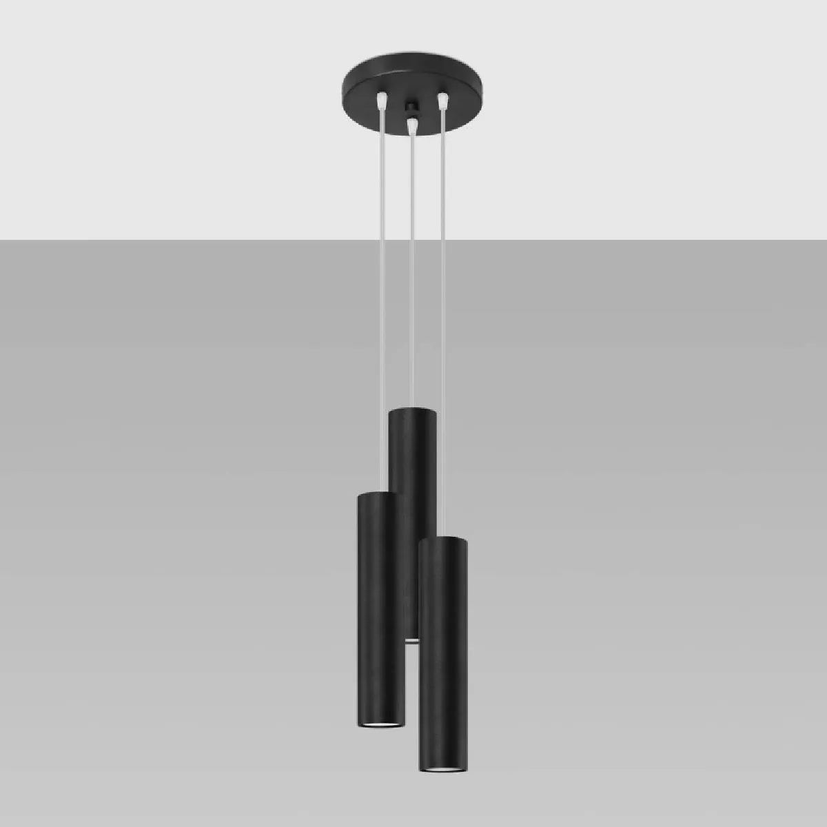 Lampe suspendue Noraaena 3P noir 110 x 20 x 20( h x l x P en cm )