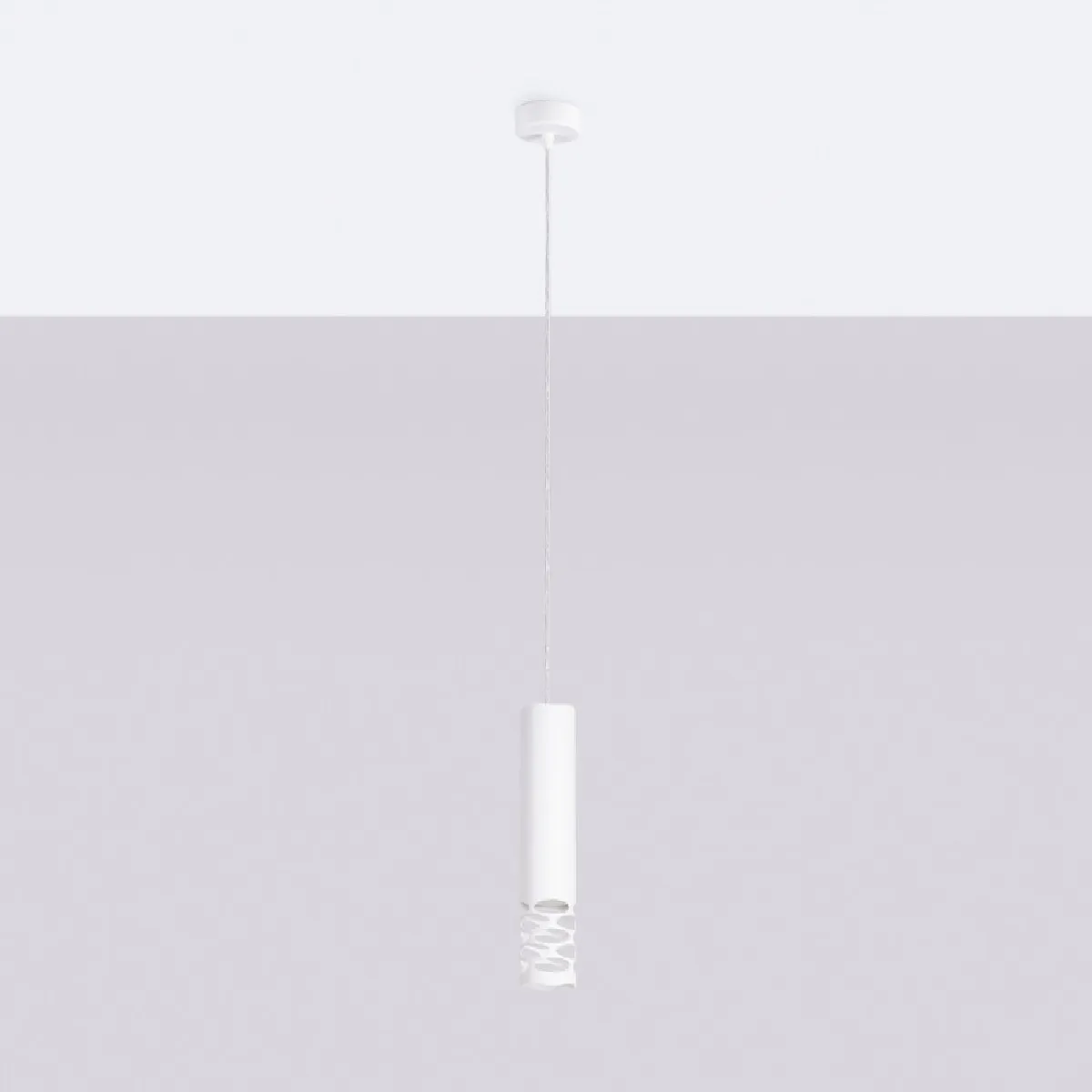 Lampe suspendue LIRO 1 blanc 125 x 8 x 8( h x l x P en cm )