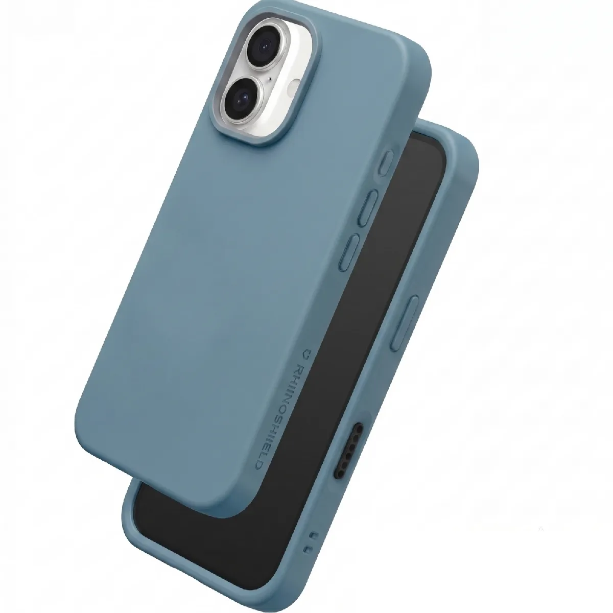 Coque Pour Iphone 16 Modèle Solidx Soft Touch Antichoc Bleu Rhinoshield