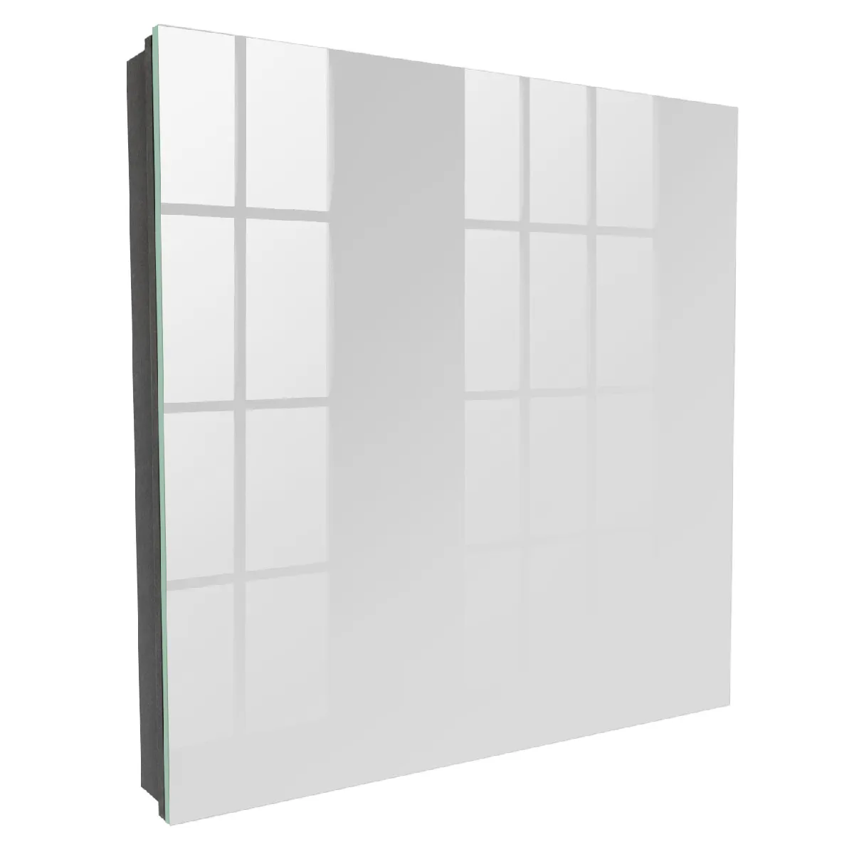 Armoire À Clés - (30 Cm X 30 Cm) - Boîte À Clés Murale - Coffret De Rangement Pour Clés - Couleur Noire - Ouverture Vers La Gauche - Pour Maison Et Bureau - Couleur Grise