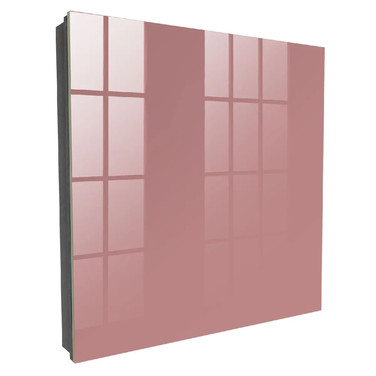 Armoire À Clés - (30 Cm X 30 Cm) - Boîte À Clés Murale - Coffret De Rangement Pour Clés - Couleur Noire - Ouverture Vers La Gauche - Pour Maison Et Bureau - Bordeaux Vif