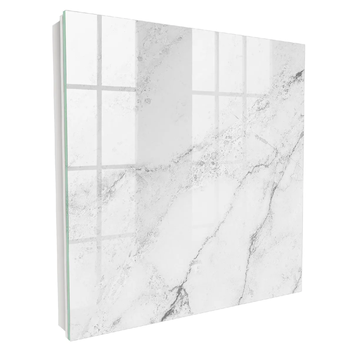 Armoire À Clés - (30 Cm X 30 Cm) - Boîte À Clés Murale - Coffret De Rangement Pour Clés - Couleur Blanche - Ouverture Vers La Gauche - Pour Maison Et Bureau - Élégance Grise