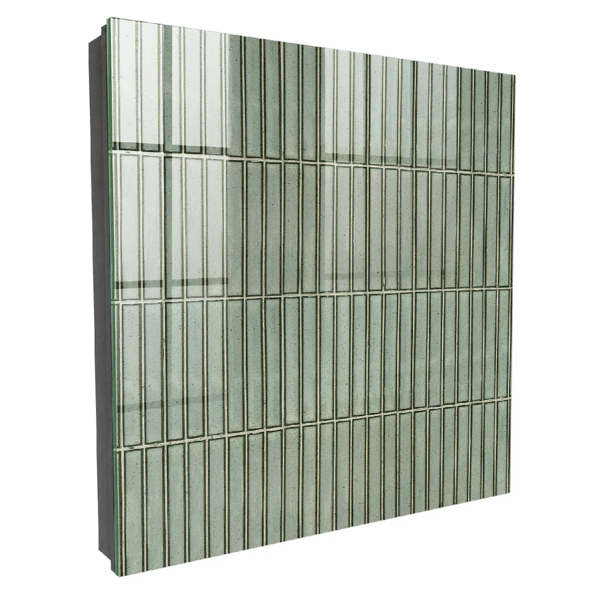 Armoire À Clés - (30 Cm X 30 Cm) - Boîte À Clés Murale - Coffret De Rangement Pour Clés - Couleur Noire - Ouverture Vers La Gauche - Pour Maison Et Bureau - Motif Vert