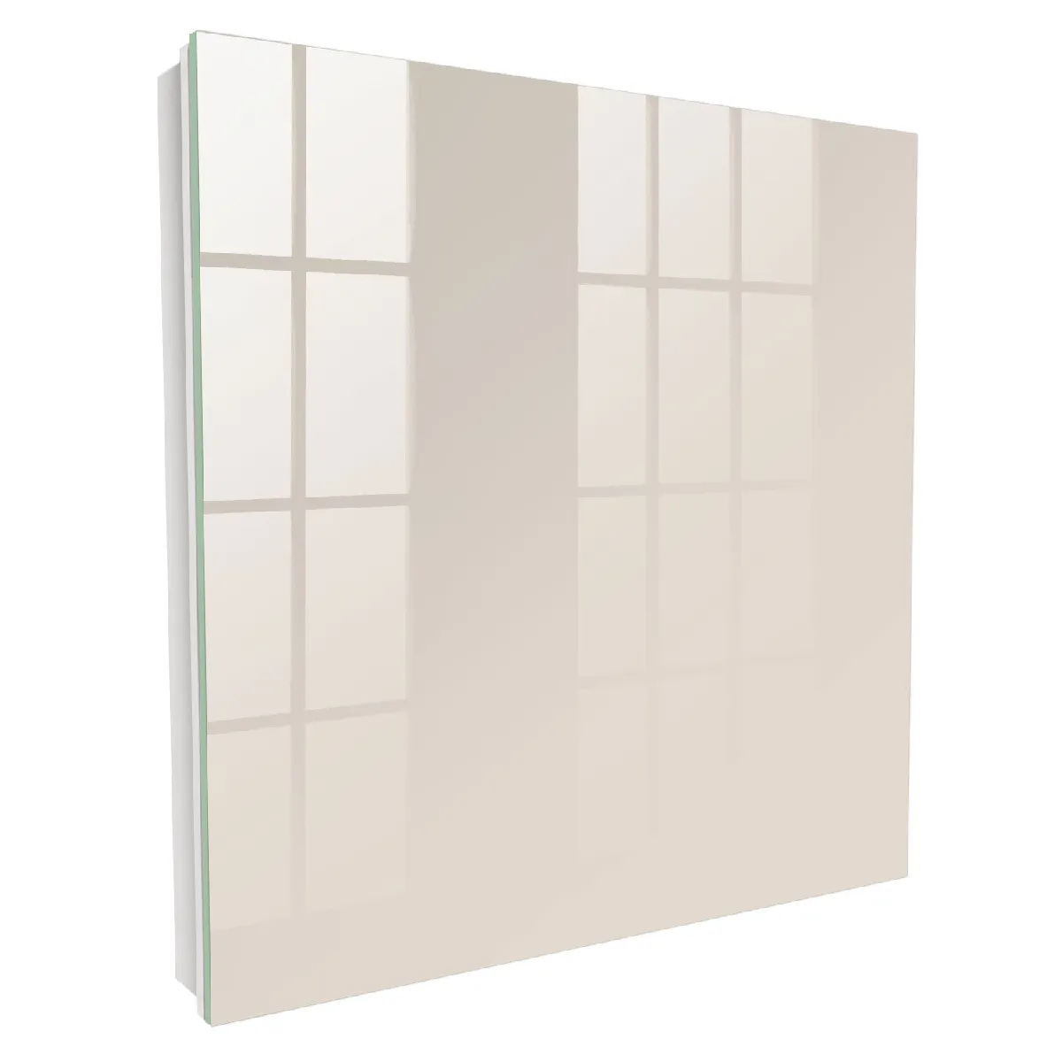 Armoire À Clés - (30 Cm X 30 Cm) - Boîte À Clés Murale - Coffret De Rangement Pour Clés - Couleur Blanche - Ouverture Vers La Droite - Pour Maison Et Bureau - Pierre Beige