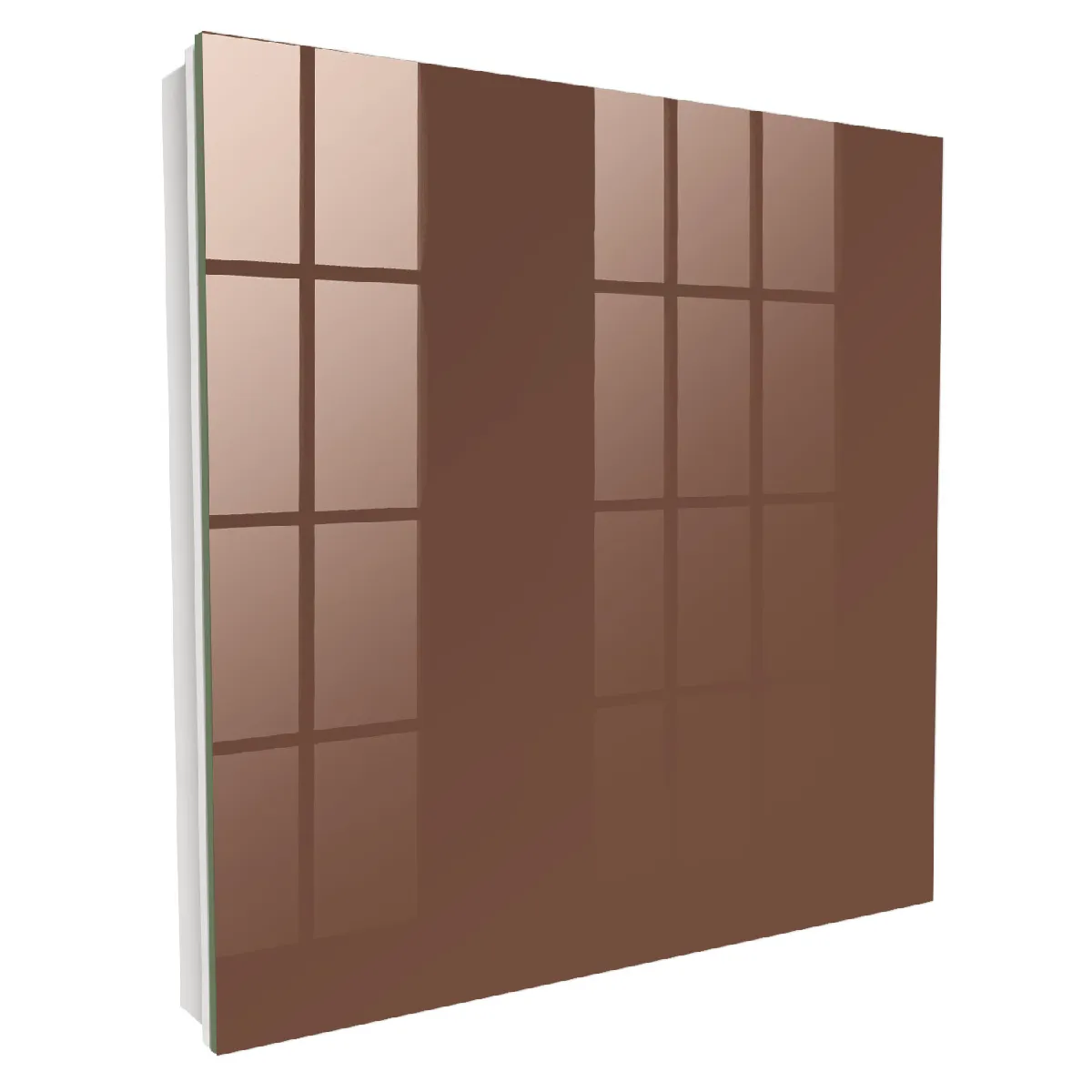 Armoire À Clés - (30 Cm X 30 Cm) - Boîte À Clés Murale - Coffret De Rangement Pour Clés - Couleur Blanche - Ouverture Vers La Droite - Pour Maison Et Bureau - Couleur Brune