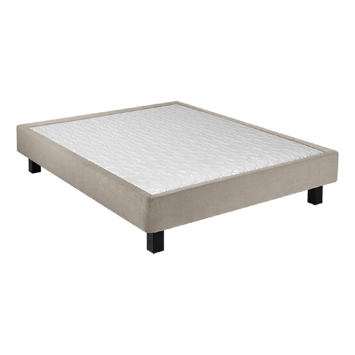 Sommier Tapissier Epeda Celest Gper 2 Places 2x80x200 Cm Gris Anthracite Fabrique En France