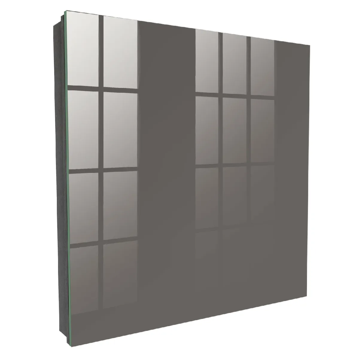 Armoire À Clés - (30 Cm X 30 Cm) - Boîte À Clés Murale - Coffret De Rangement Pour Clés - Couleur Noire - Ouverture Vers La Gauche - Pour Maison Et Bureau - Gris Foncé
