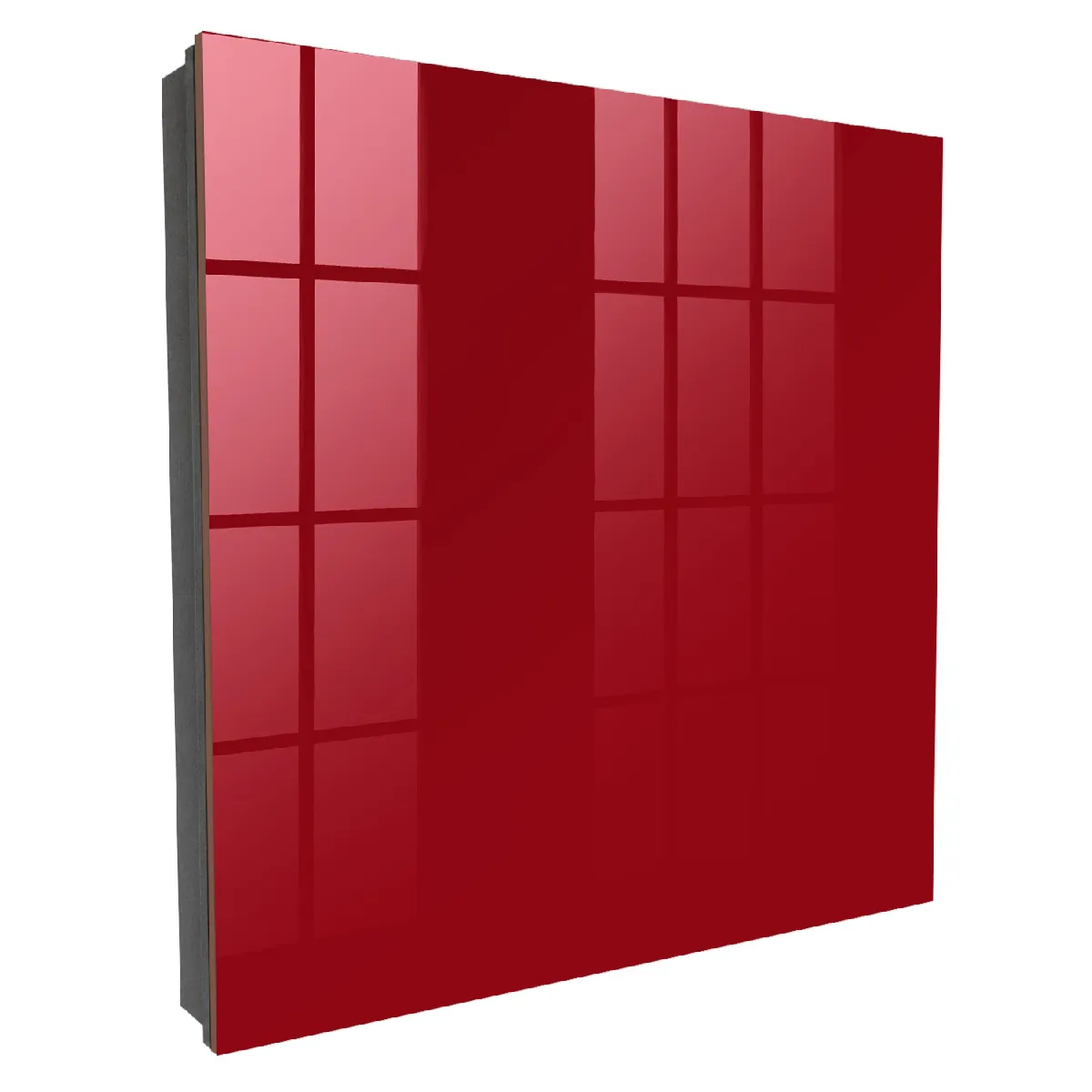 Armoire À Clés - (30 Cm X 30 Cm) - Boîte À Clés Murale - Coffret De Rangement Pour Clés - Couleur Noire - Ouverture Vers La Gauche - Pour Maison Et Bureau - Bordeaux Clair