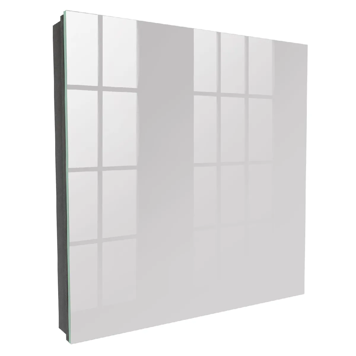 Armoire À Clés - (30 Cm X 30 Cm) - Boîte À Clés Murale - Coffret De Rangement Pour Clés - Couleur Noire - Ouverture Vers La Gauche - Pour Maison Et Bureau - Couleur Grise
