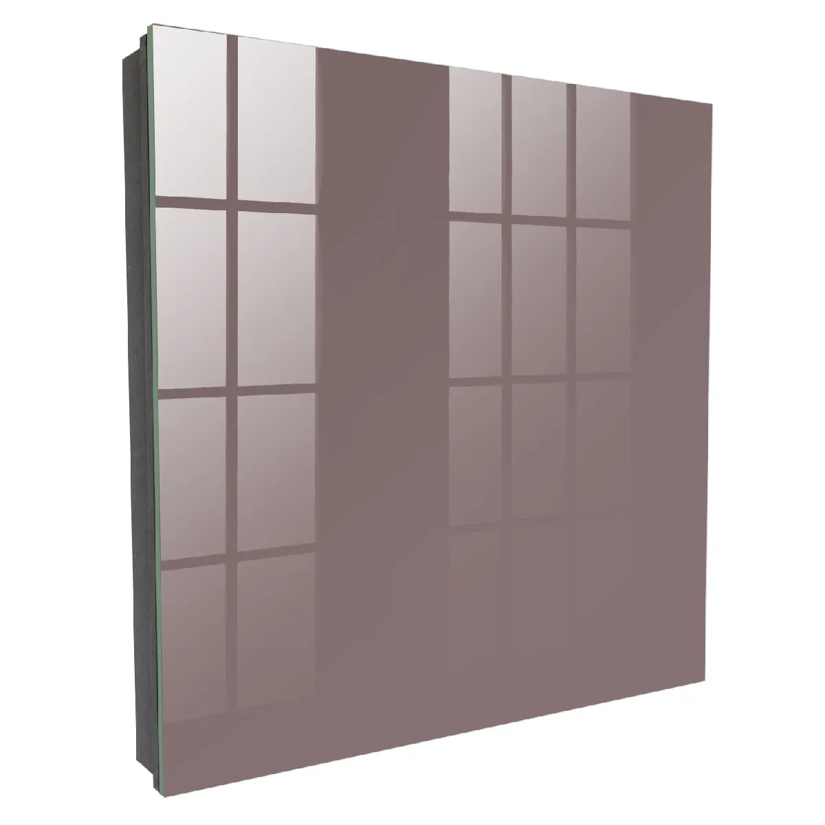 Armoire À Clés - (30 Cm X 30 Cm) - Boîte À Clés Murale - Coffret De Rangement Pour Clés - Couleur Noire - Ouverture Vers La Gauche - Pour Maison Et Bureau - Brun Cendré