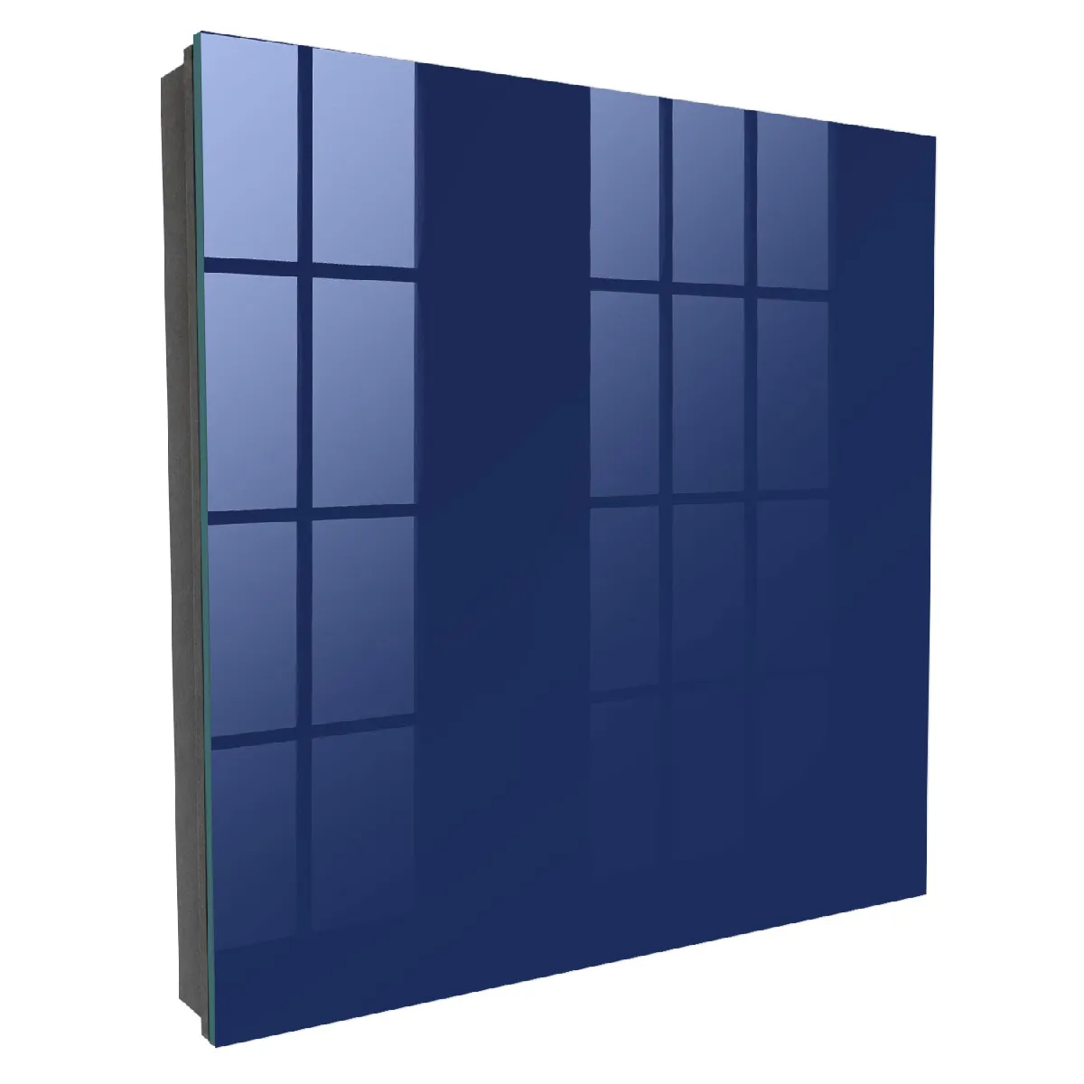 Armoire À Clés - (30 Cm X 30 Cm) - Boîte À Clés Murale - Coffret De Rangement Pour Clés - Couleur Noire - Ouverture Vers La Gauche - Pour Maison Et Bureau - Bleu Marine Vif