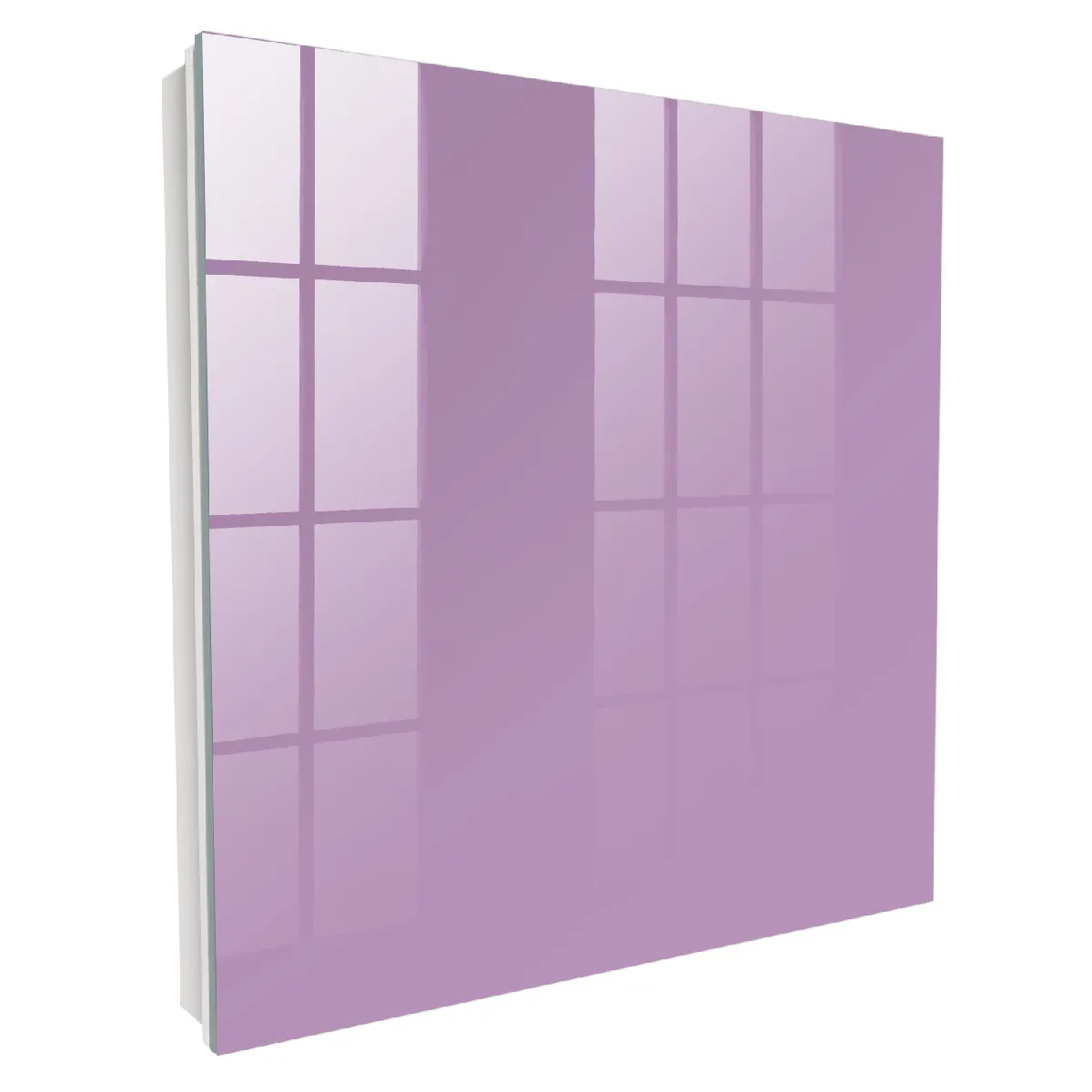 Armoire À Clés - (30 Cm X 30 Cm) - Boîte À Clés Murale - Coffret De Rangement Pour Clés - Couleur Blanche - Ouverture Vers La Gauche - Pour Maison Et Bureau - Violet Clair