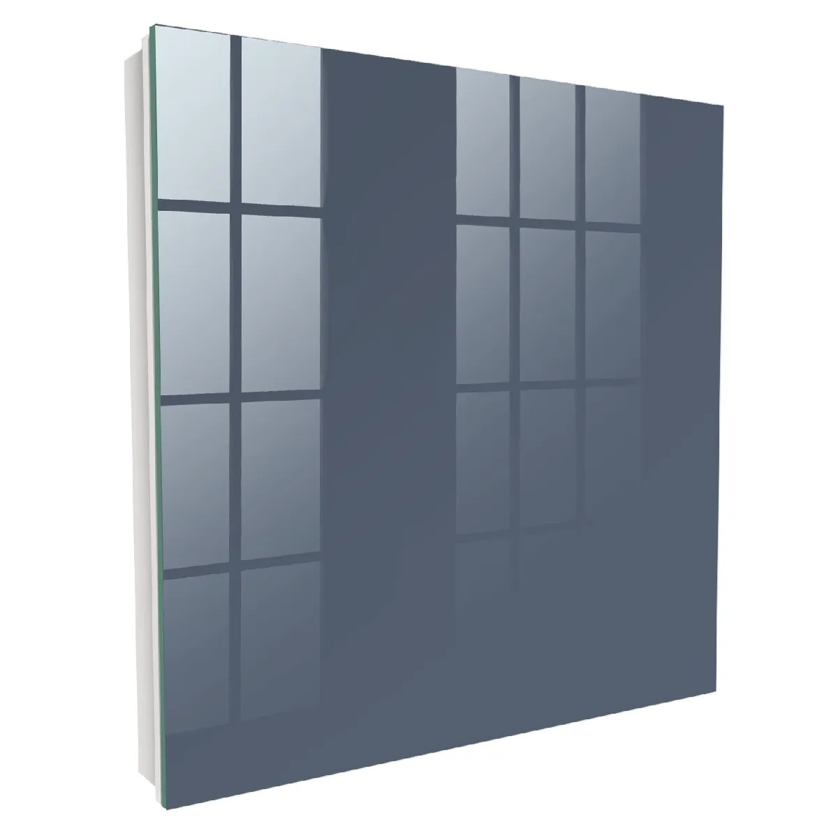 Armoire À Clés - (30 Cm X 30 Cm) - Boîte À Clés Murale - Coffret De Rangement Pour Clés - Couleur Blanche - Ouverture Vers La Gauche - Pour Maison Et Bureau - Gris Froid