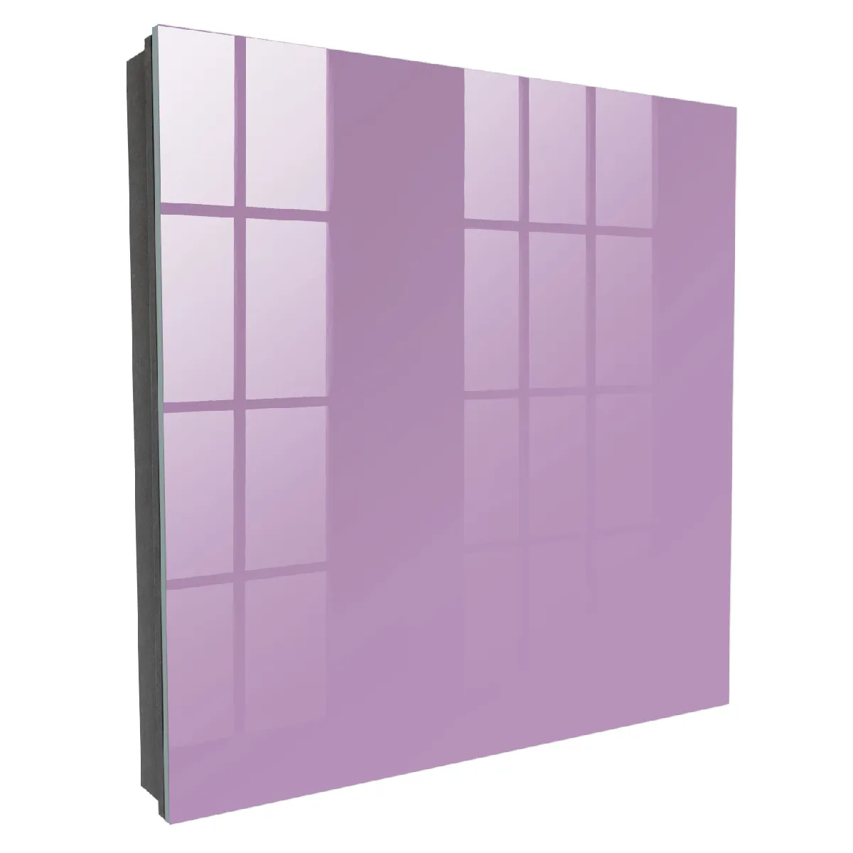 Armoire À Clés - (30 Cm X 30 Cm) - Boîte À Clés Murale - Coffret De Rangement Pour Clés - Couleur Noire - Ouverture Vers La Gauche - Pour Maison Et Bureau - Violet Clair