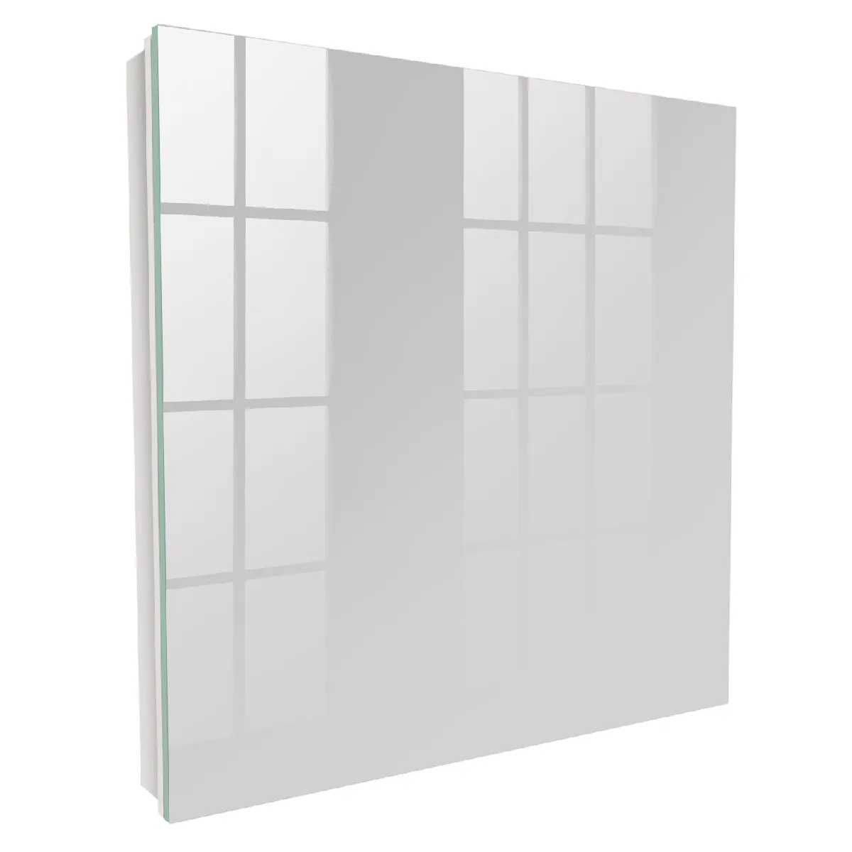 Armoire À Clés - (30 Cm X 30 Cm) - Boîte À Clés Murale - Coffret De Rangement Pour Clés - Couleur Blanche - Ouverture Vers La Gauche - Pour Maison Et Bureau - Couleur Grise