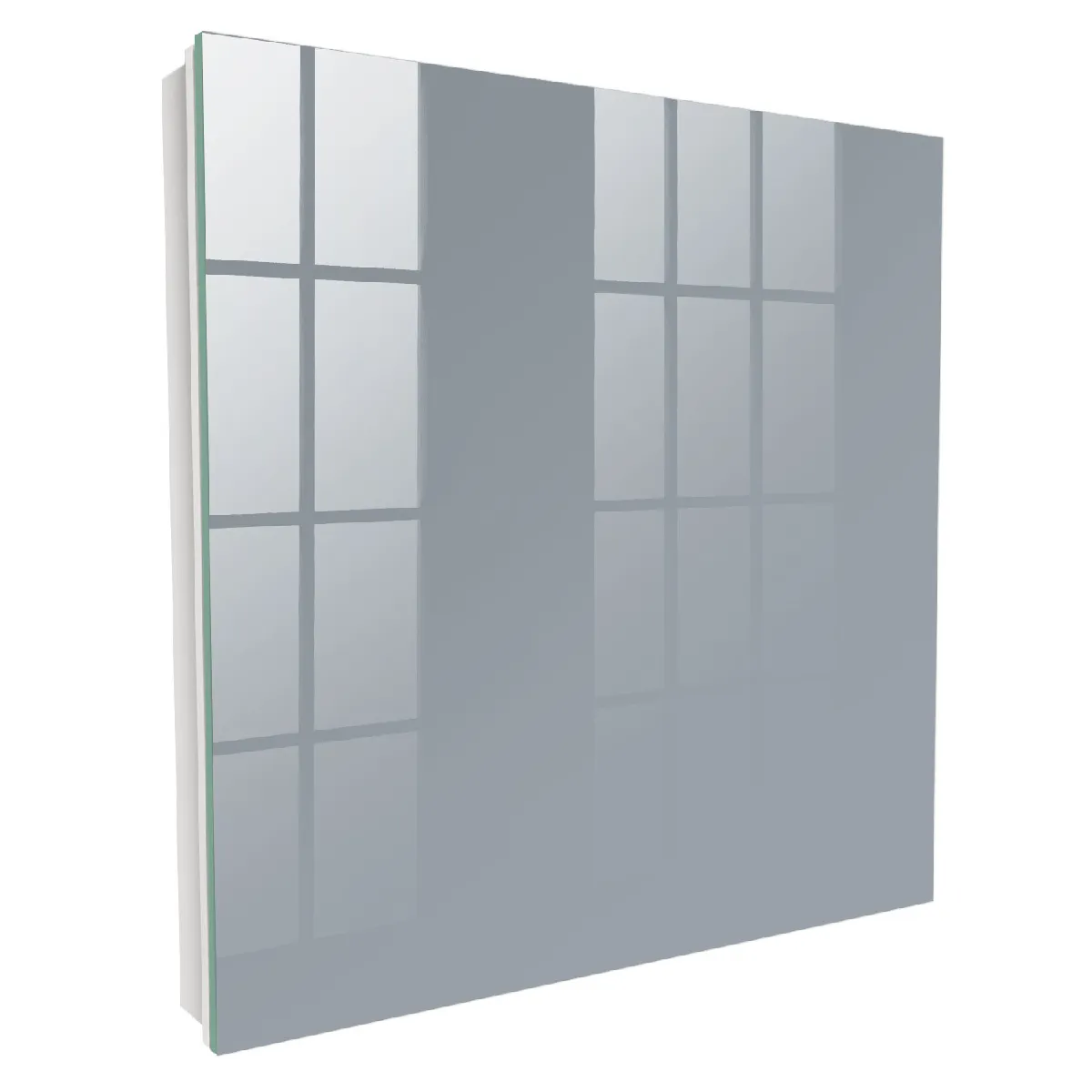Armoire À Clés - (30 Cm X 30 Cm) - Boîte À Clés Murale - Coffret De Rangement Pour Clés - Couleur Blanche - Ouverture Vers La Gauche - Pour Maison Et Bureau - Gris
