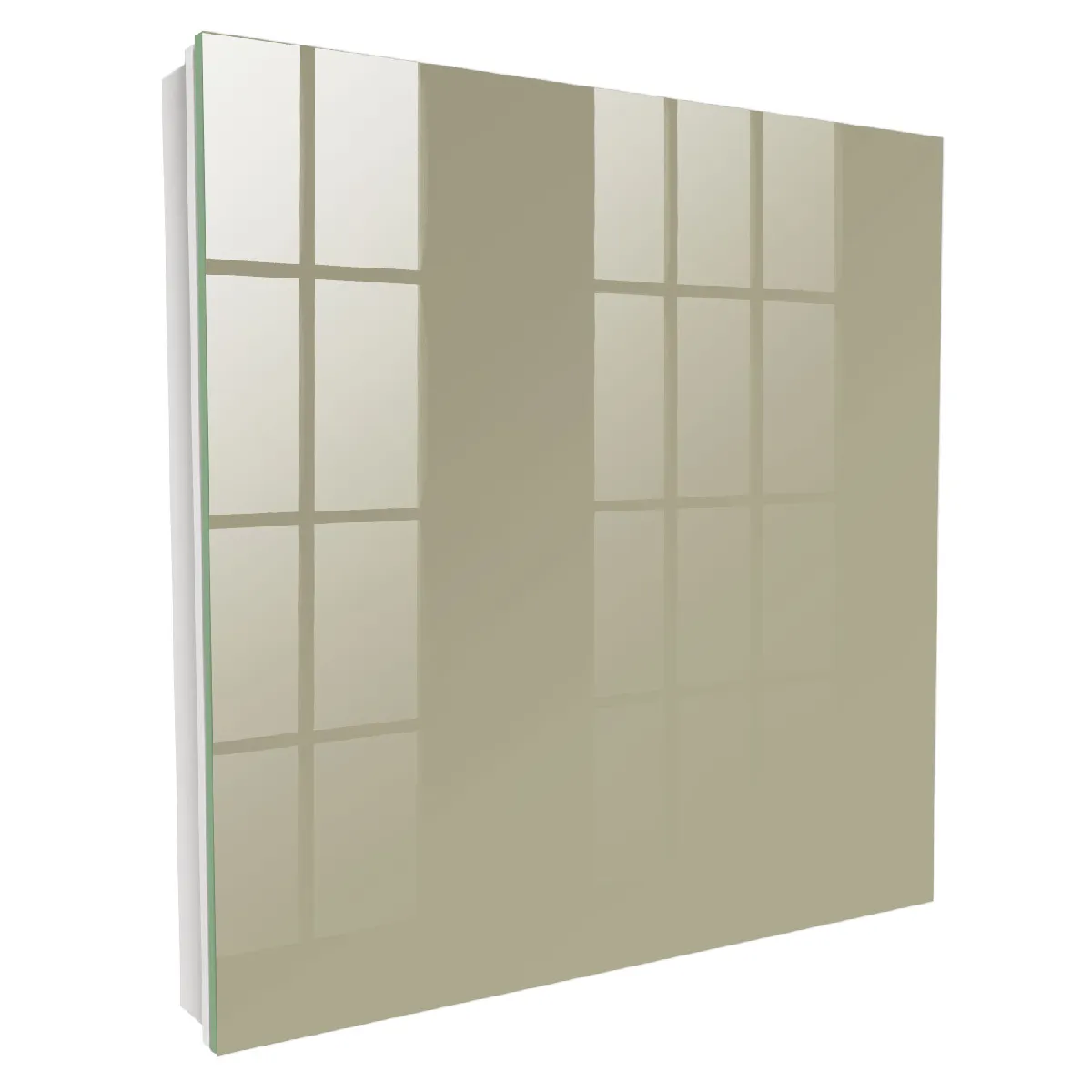 Armoire À Clés - (30 Cm X 30 Cm) - Boîte À Clés Murale - Coffret De Rangement Pour Clés - Couleur Blanche - Ouverture Vers La Droite - Pour Maison Et Bureau - Crème Foncée