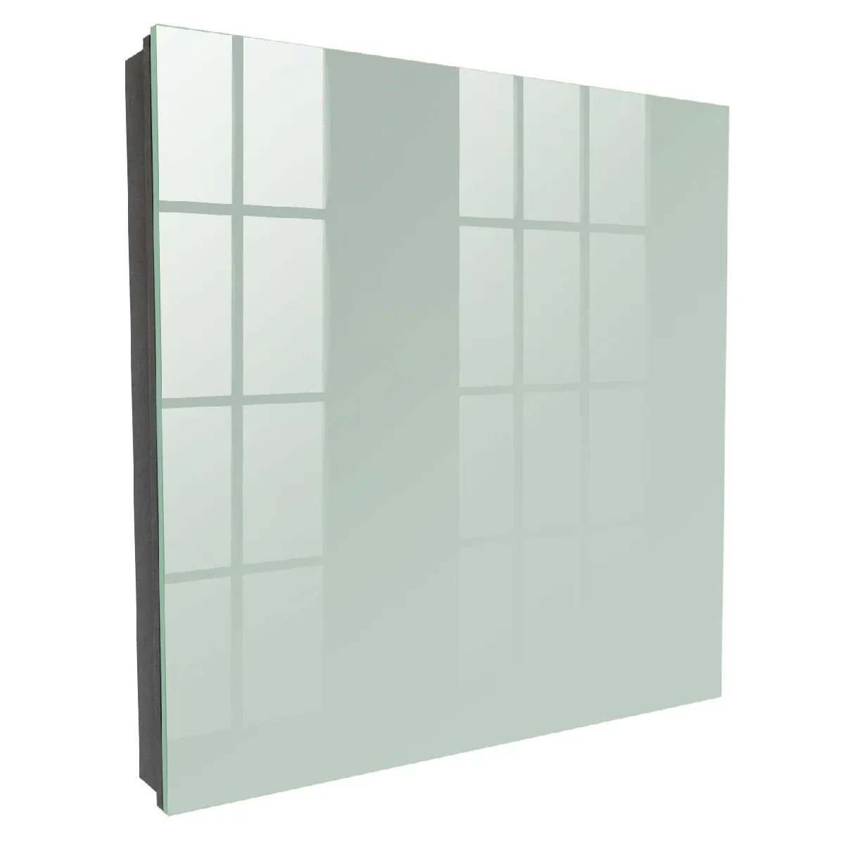 Armoire À Clés - (30 Cm X 30 Cm) - Boîte À Clés Murale - Coffret De Rangement Pour Clés - Couleur Noire - Ouverture Vers La Gauche - Pour Maison Et Bureau - Menthe Claire
