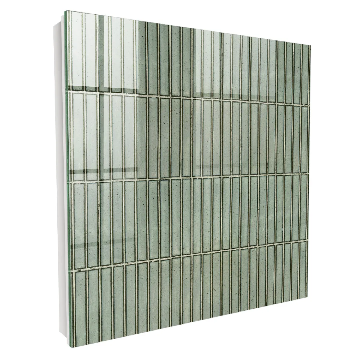 Armoire À Clés - (30 Cm X 30 Cm) - Boîte À Clés Murale - Coffret De Rangement Pour Clés - Couleur Blanche - Ouverture Vers La Gauche - Pour Maison Et Bureau - Motif Vert